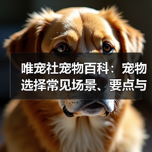唯宠社宠物百科：宠物选择常见场景、要点与注意事项指南（图4）