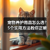 宠物养护用品怎么选？5个实用方法教你正确判断与使用（图1）