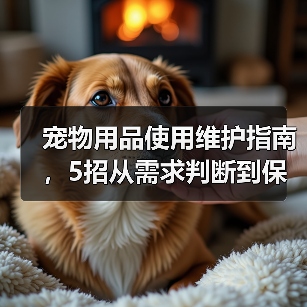 宠物用品使用维护指南，5招从需求判断到保养技巧