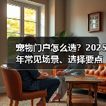 宠物门户怎么选？2025年常见场景、选择要点与注意事项（图2）