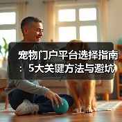 宠物门户平台选择指南：5大关键方法与避坑注意事项（图2）