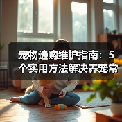 宠物选购维护指南：5个实用方法解决养宠常见问题（图2）