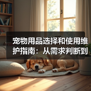 宠物用品选择和使用维护指南：从需求判断到保养全攻略（图2）
