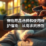 宠物用品选择和使用维护指南：从需求判断到保养全攻略（图4）