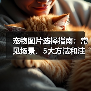 宠物图片选择指南：常见场景、5大方法和注意事项（图2）