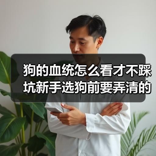 狗的血统怎么看才不踩坑新手选狗前要弄清的几件事