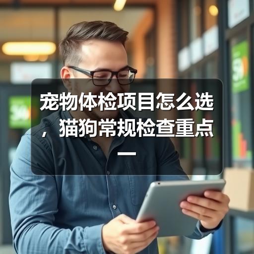 宠物体检项目怎么选,猫狗常规检查重点一文看懂