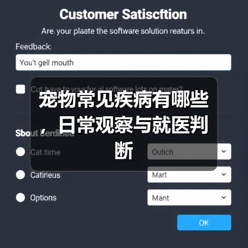 宠物常见疾病有哪些，日常观察与就医判断指南
